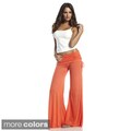 Elan Women's Rollover Waistband Flair Bottom Pants