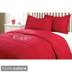 For sale Nanofibre Water and Stain Resistant Down Alternative 3-piece Comforter Set