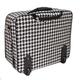 World Traveler Houndstooth Fashion Print Women's Rolling 17-inch Laptop Briefcase