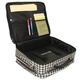 World Traveler Houndstooth Fashion Print Women's Rolling 17-inch Laptop Briefcase