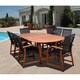 Amazonia Cosmopolitan 9-piece Oval Dining Set