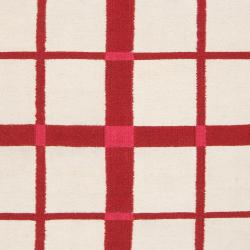 Country Living Hand-woven White High Kite Wool Rug (8' x 11')