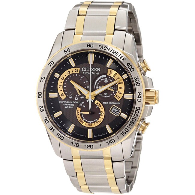 Citizen Men's AT4004-52E Eco-Drive "Perpetual Chrono A-T" Two-Tone Watch