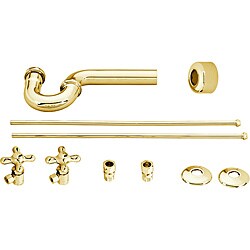 Belle Foret Polished Brass Lavatory Angle Supply Kit-Image