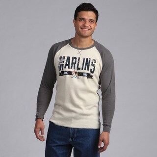 Stitches Men's Miami Marlins Raglan Thermal Shirt