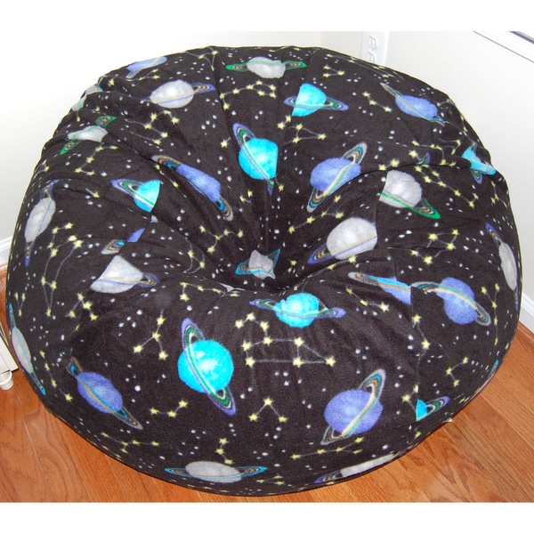 Ahh Products Outer Space Fleece Washable Bean Bag Chair