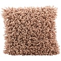 Caramel Shag 20 x 20-inch Decorative Pillow