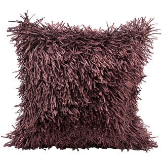 Nourison Wine Shag Decorative Pillow