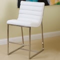 Christopher Knight Home Parisian White Leather Barstool
