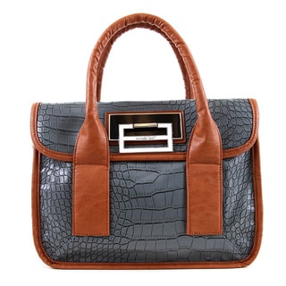 Nicole Lee Patricia Faux Croc 12-inch Women's Leather Briefcase