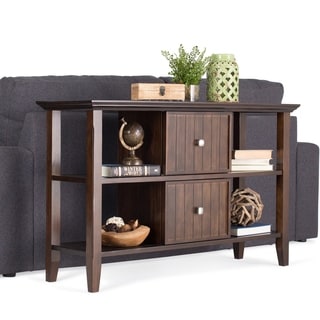Low Price Normandy Tobacco Brown Console Sofa Table