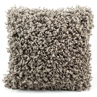 Nourison Taupe Shag Decorative Pillow