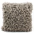 Taupe Shag 20 x 20-inch Decorative Pillow