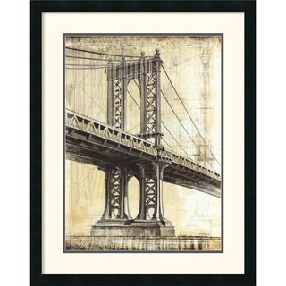 P. Moss 'Manhattan Bridge' Framed Art Print