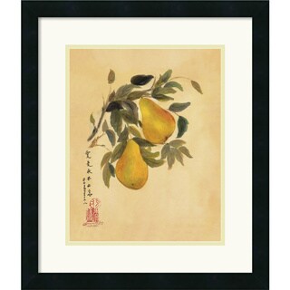 Suzanna Mah Fong 'Pears' Framed Art Print