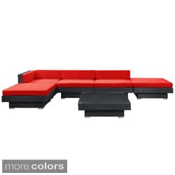 (_ _ ) Laguna Outdoor Rattan 6-piece Set in Espresso