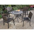 Delmar Black and Grey 5-piece Dining Set
