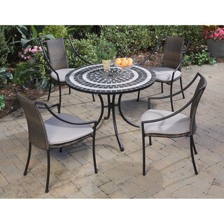 Delmar Black and Grey 5-piece Dining Set