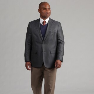 Adolfo Men's Blue/Grey Wool Sports Coat
