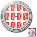 Coca-Cola Cans Style Chrome Wall Clock