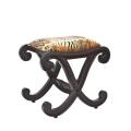 Hand-carved Roxie Zebra Stool