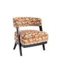 Lynn Oval Print Curved Lounge Chair