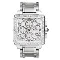 Bulova Men's Stainless Steel Diamond Accented Chronograph Watch