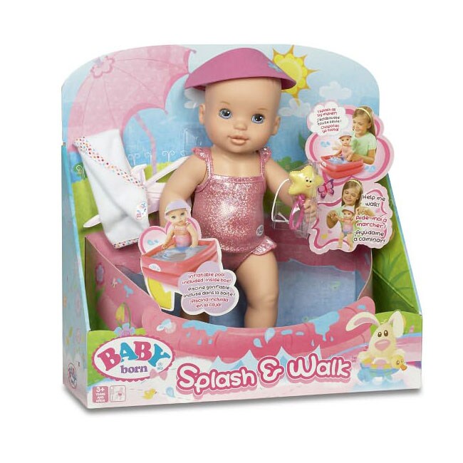 MGA Baby Born Splash and Walk Doll - 14254524 - Overstock MGA Baby Born Splash and Walk Doll - 14254524 - Overstock