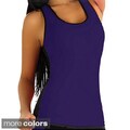 Fajate Women's 'Floral' Cut-out Fitness Tank Top