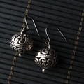 Silver Bali Ball Metal Earrings (China)