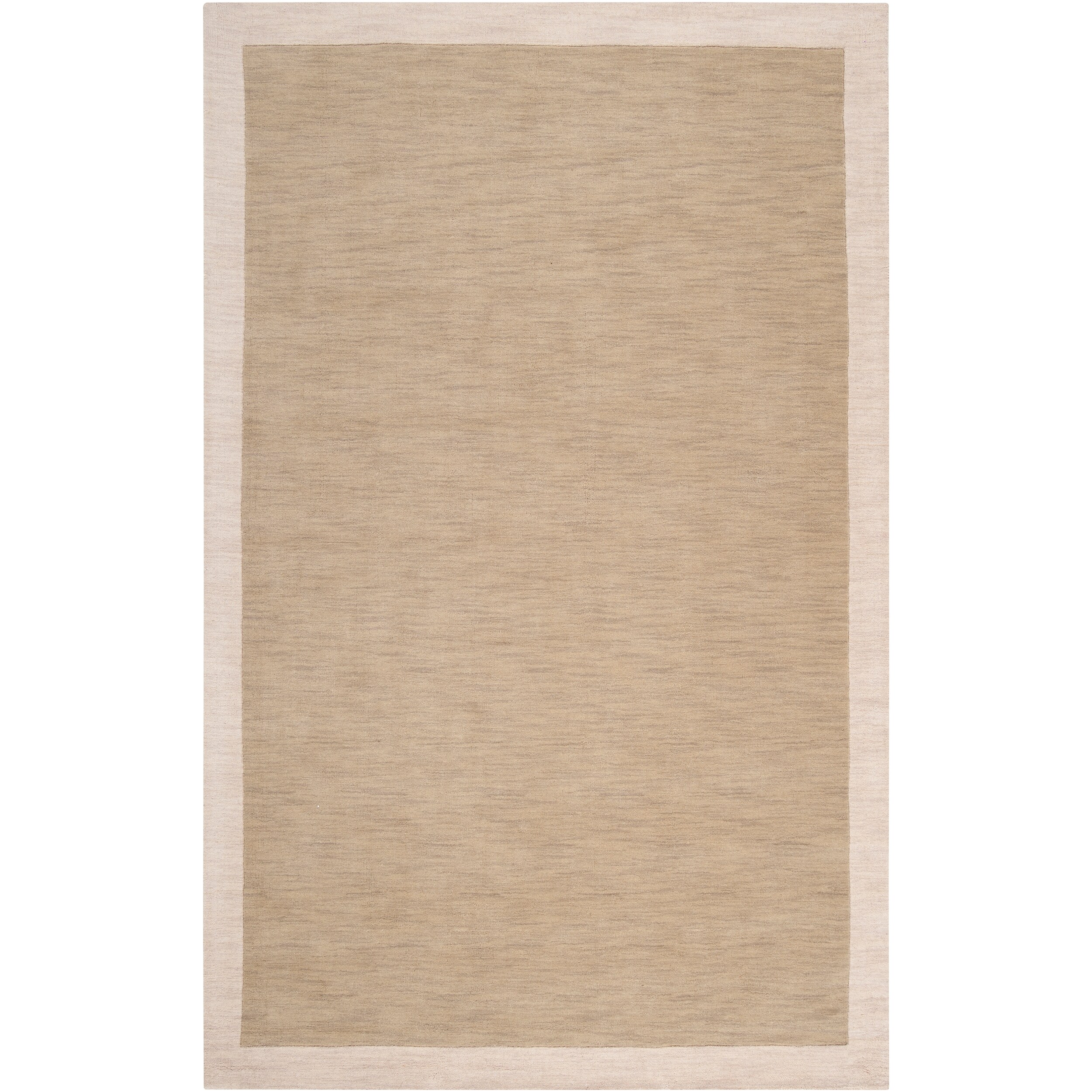 angelo:HOME Loomed Tan Madison Square Wool Rug (8' x 10')