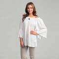 Elan Women's Flutter Sleeve Top