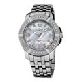 Burgi Women's Diamond Swiss Quartz Stainless Steel Bracelet Watch