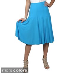 Journee Collection Women's Missy-Fit Flowing Flare Skirt-Image