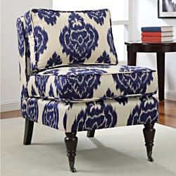 Low Price Cassidy Indigo Ikat Armless Chair