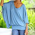 Rayon 'Azure Butterfly' Tunic (Indonesia)