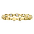 Beverly Hills Charm 10k Yellow Gold 1/5ct TDW Diamond Eternity Band Stackable Ring