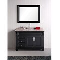 Design Element Hudson 48-inch Single Sink Marble Top Bathroom Vanity Set