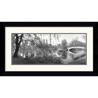 Bruce Davidson 'The Lake and Bow Bridge, Central Park, 1992' Framed Art Print