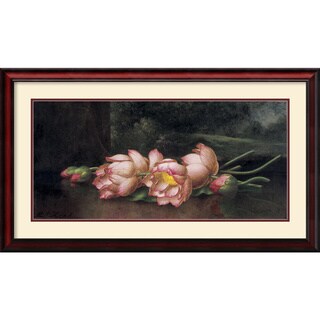 Martin Johnson Heade 'Lotus Flowers' Framed Art Print