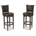 Home Styles St. Croix Black Swivel Bar Stool