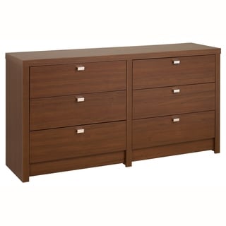Valhalla Designer Series Medium Brown Walnut 6-Drawer Dresser