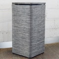 1530 LaMont Home Black/ Silver Cambria Apartment Hamper