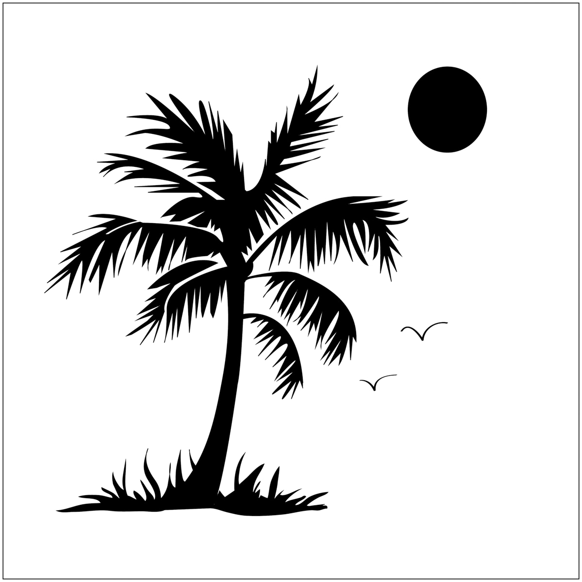 Printable Palm Tree Template Printable Word Searches Hot Sex Picture
