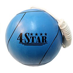 Defender 4Star Blue Tether Ball and Regulation Nylon Rope (Size Seven)-Image