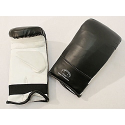 Defender White/ Black X-Large MMA Style Punching Gloves-Image