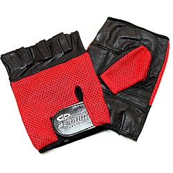 Defender Red Small Leather Fingerless Gloves-Image