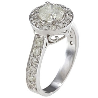 14k Gold 1 3/4ct TDW Diamond Halo Engagement Ring (J-K, I1-I2)