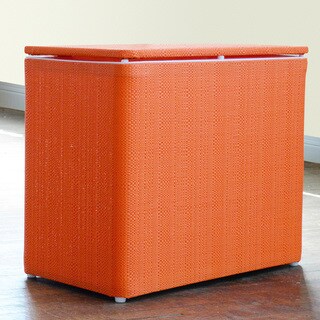 1530 LaMont Home Brights Tangerine Bench Hamper
