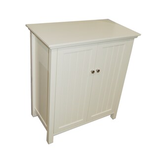 Antique White Bathroom Floor Cabinet